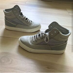 Vince Grey Newman High Top Sneakers